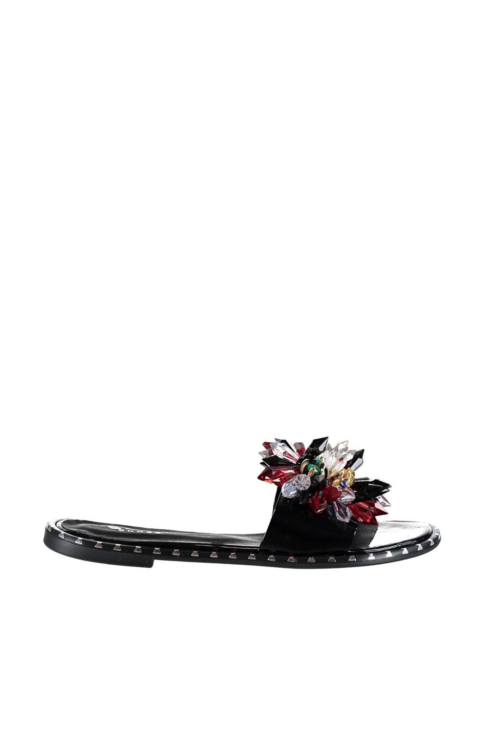 Fox Shoes Siyah Kadın Terlik D551454508