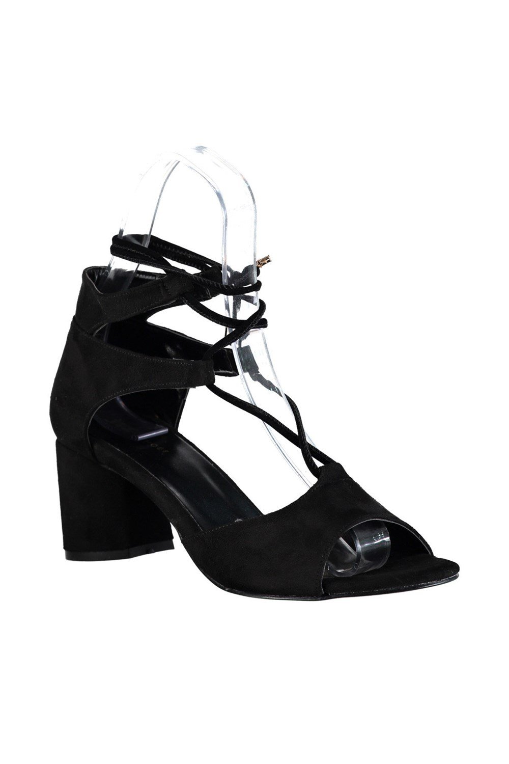 Fox Shoes Siyah Kadın Topuklu Ayakkabı D404132302