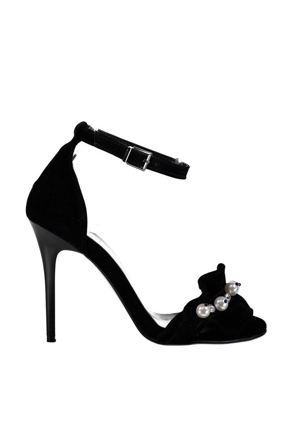 Fox Shoes Siyah Kadın Topuklu Ayakkabı D340033002