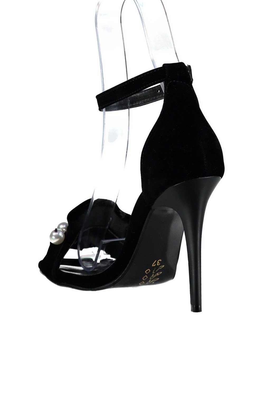 Fox Shoes Siyah Kadın Topuklu Ayakkabı D340033002