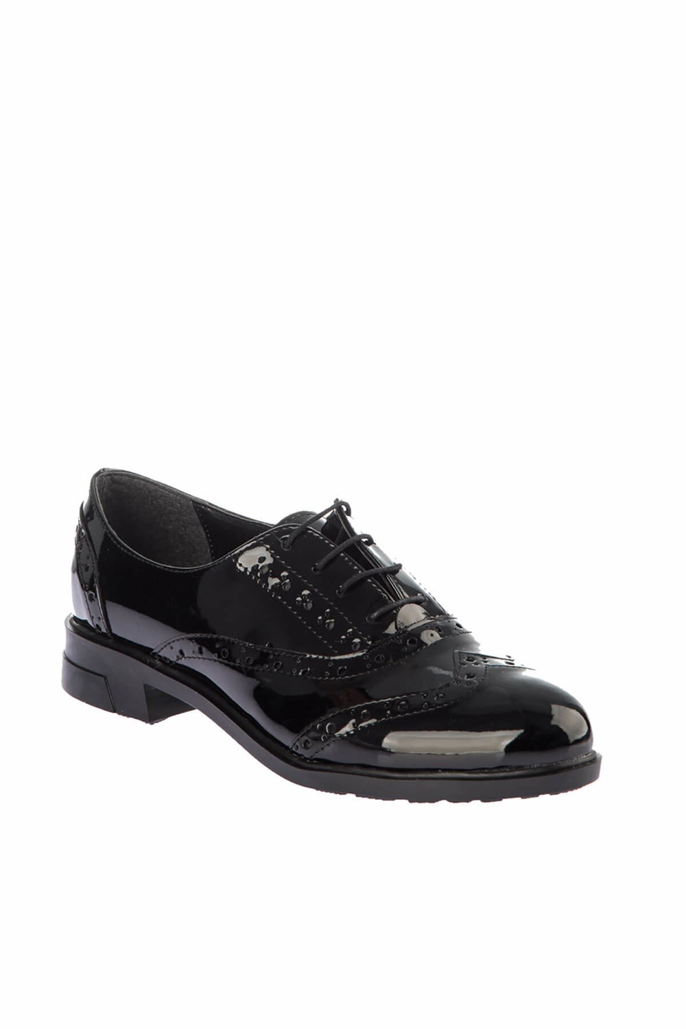 Fox Shoes Siyah Rugan Kadın Ayakkabı E288030008
