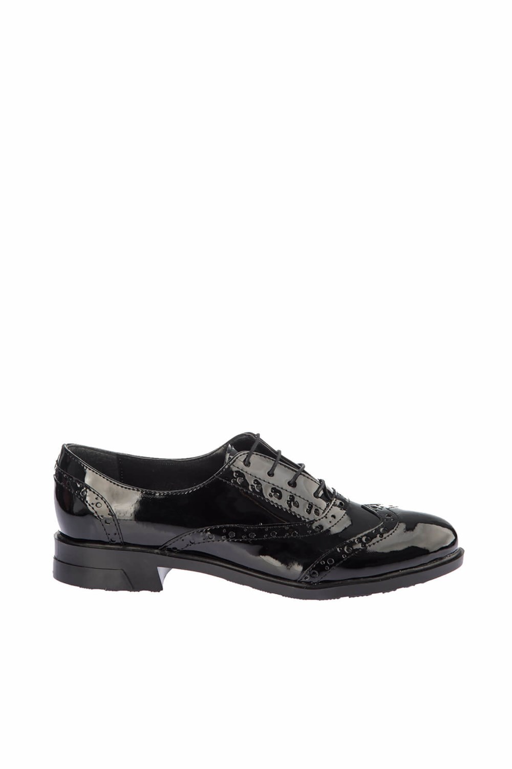 Fox Shoes Siyah Rugan Kadın Ayakkabı E288030008