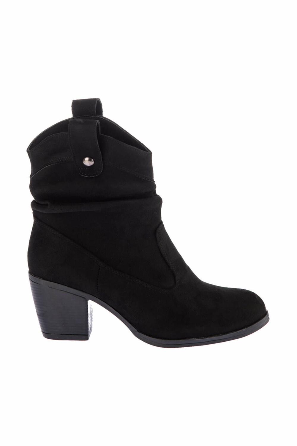 Fox Shoes Siyah Süet Kadın Bot E610061602