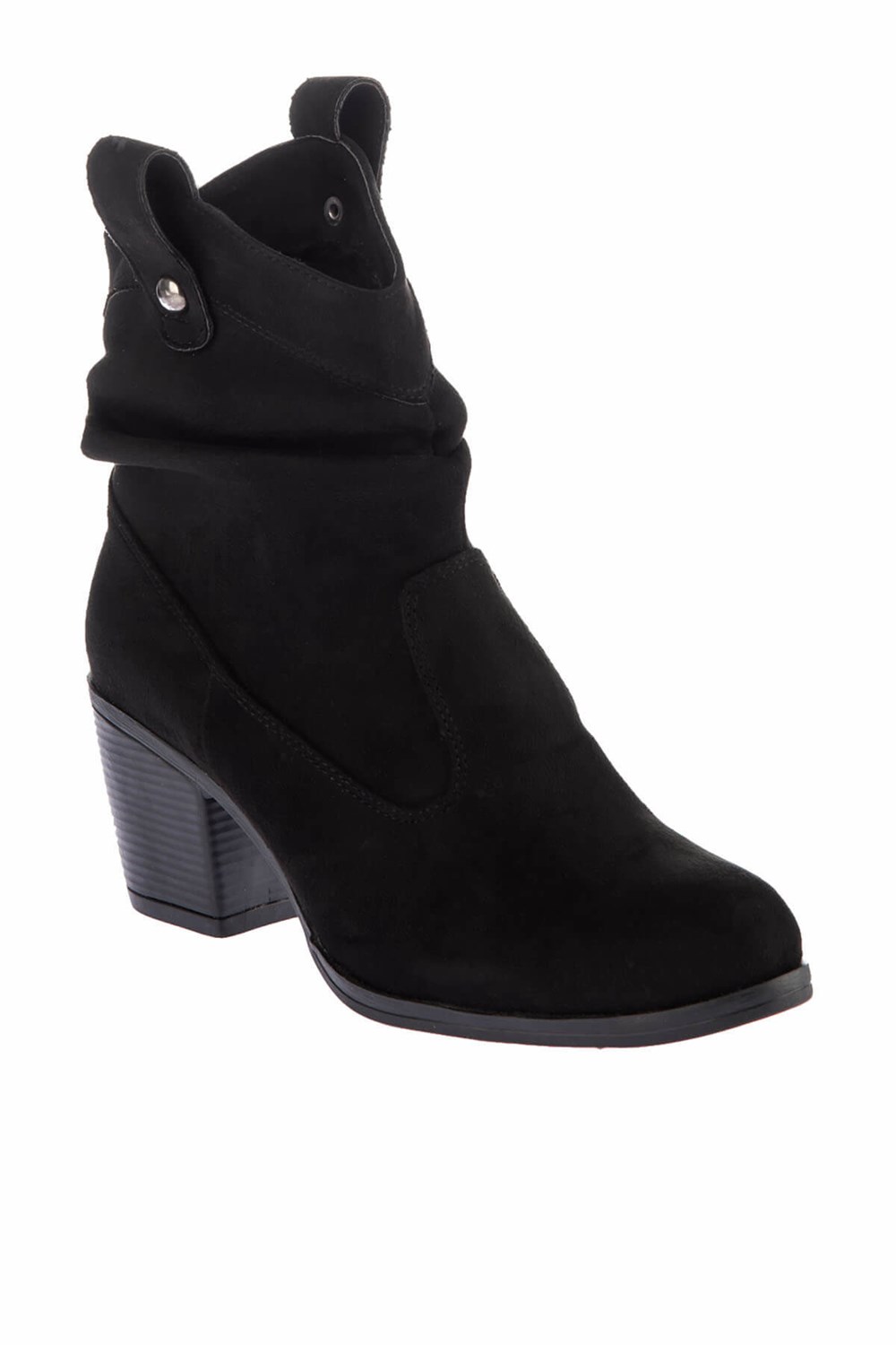 Fox Shoes Siyah Süet Kadın Bot E610061602