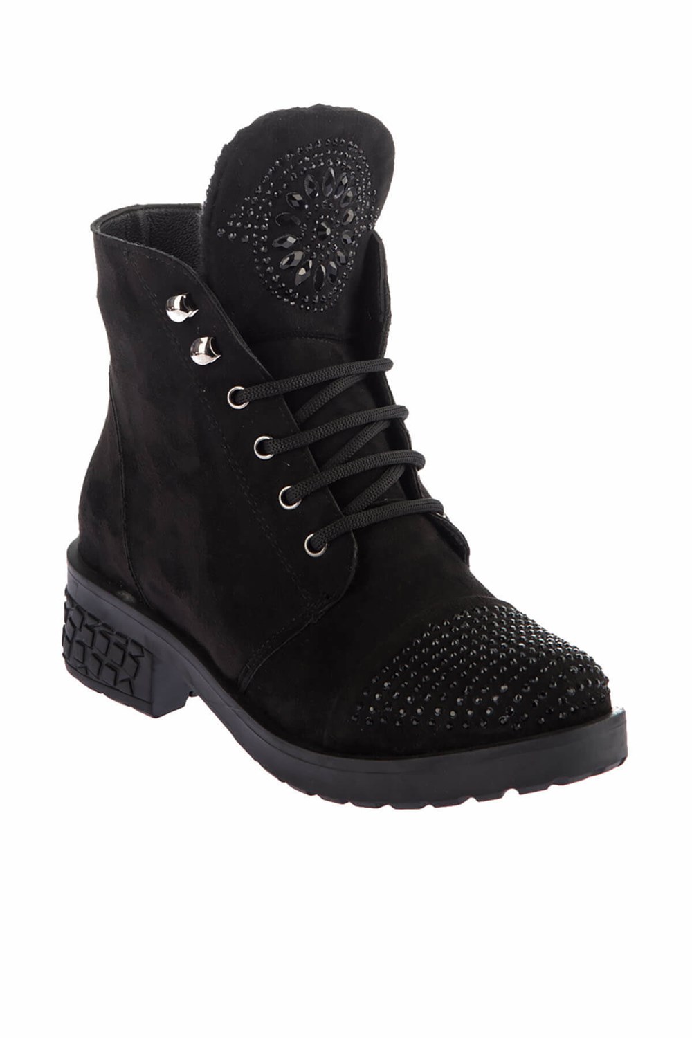 Fox Shoes Siyah Süet Kadın Bot E713053502