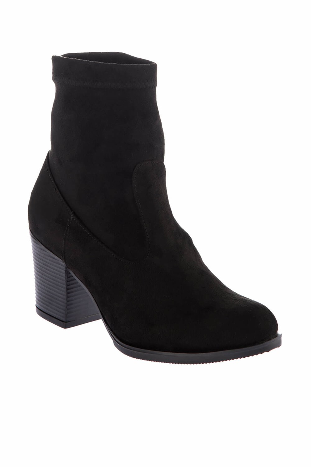 Fox Shoes Siyah Süet Kadın Bot E713060202