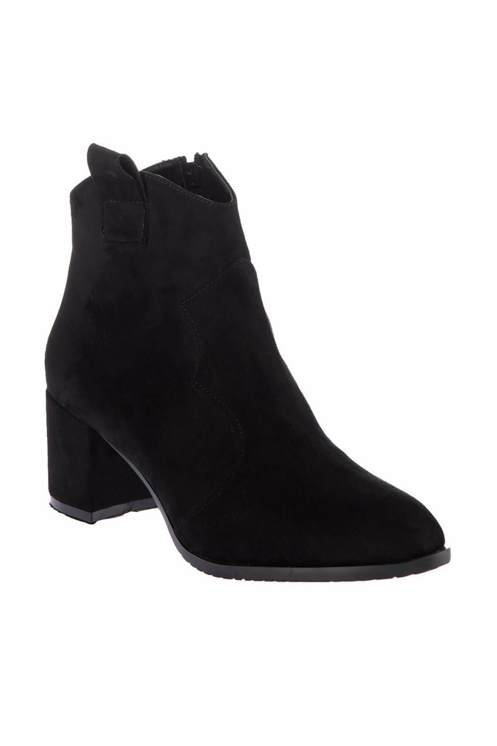 Fox Shoes Siyah Süet Kadın Bot E737022402