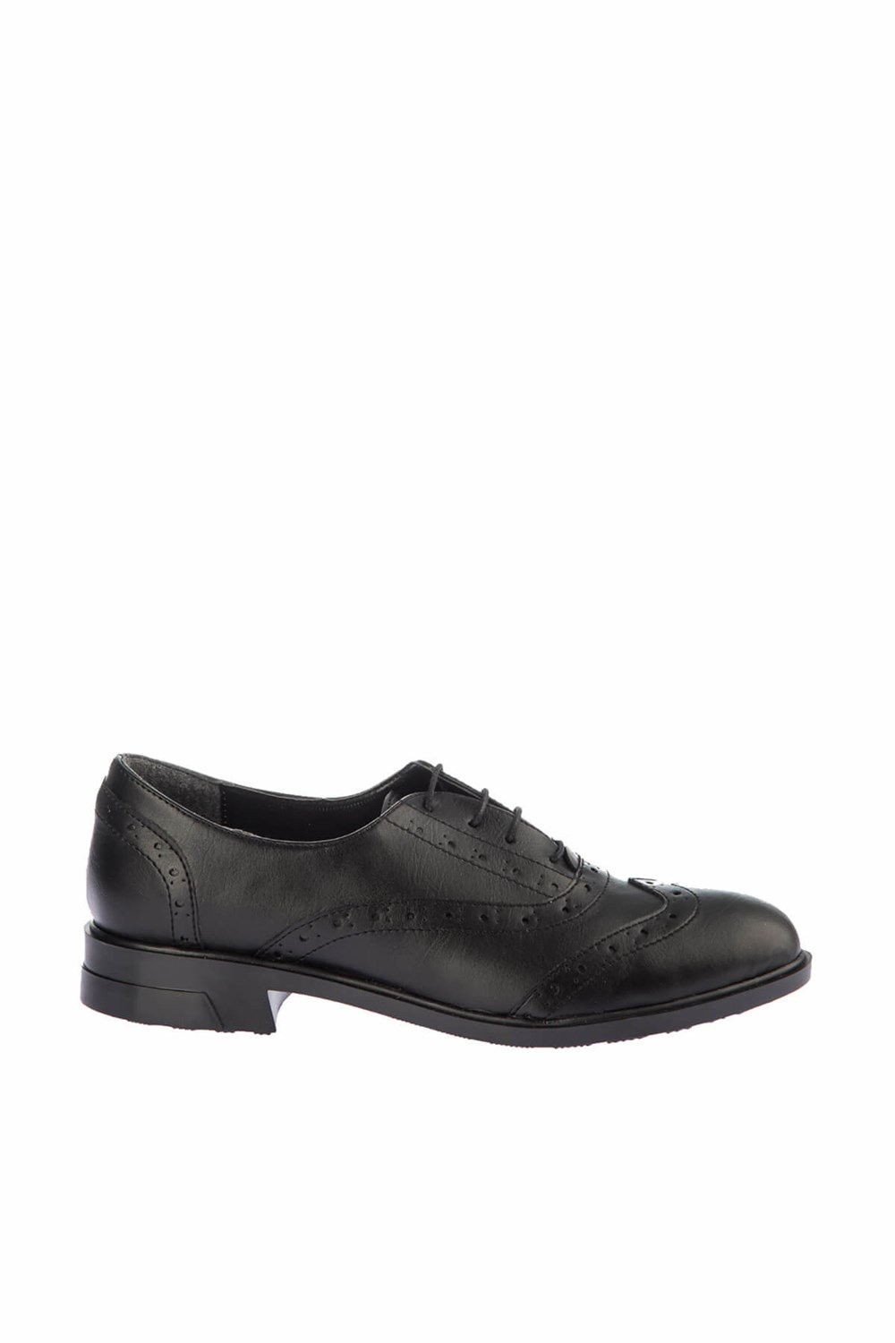 Fox Shoes Siyah Suni Deri Kadın Ayakkabı E288030009