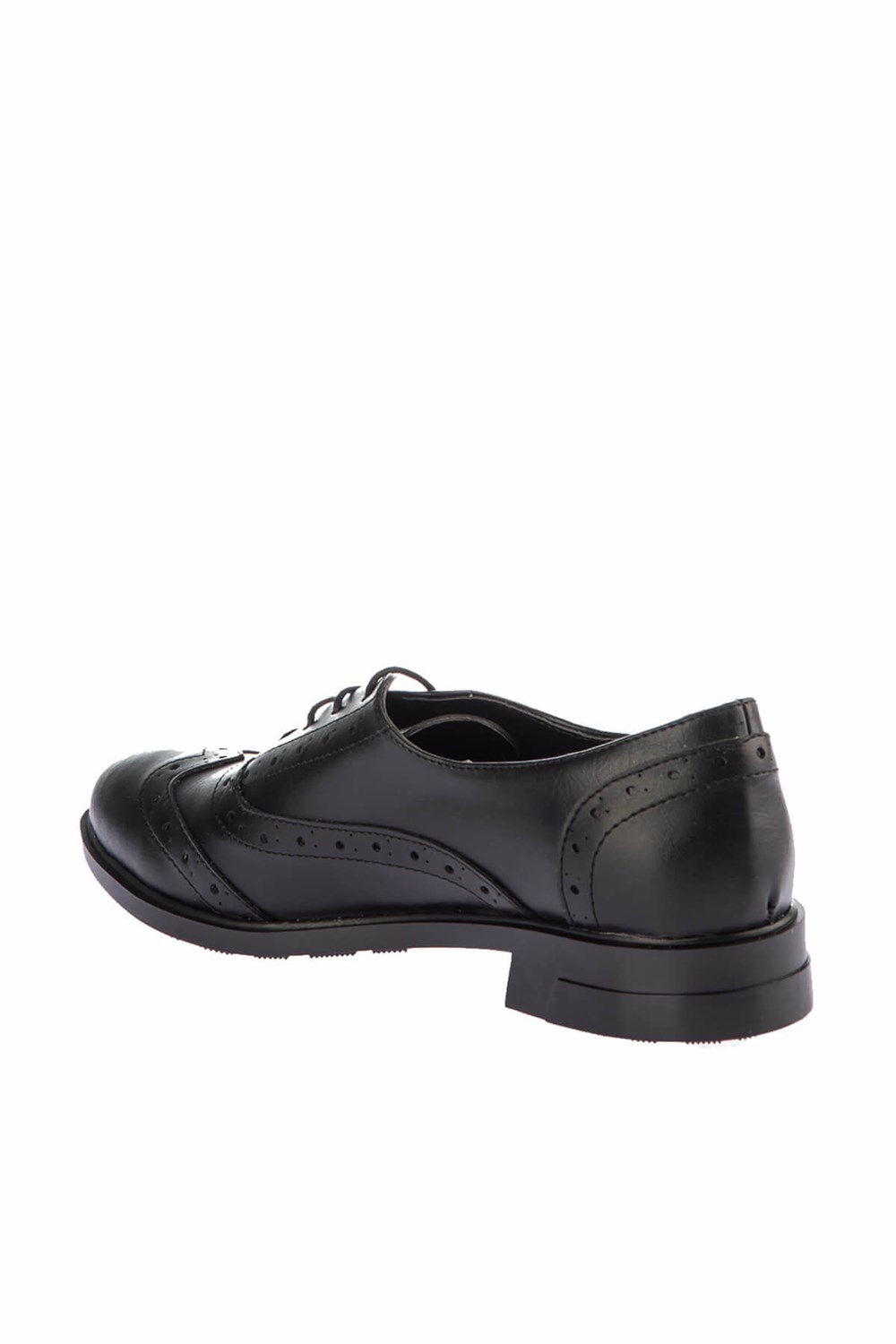 Fox Shoes Siyah Suni Deri Kadın Ayakkabı E288030009