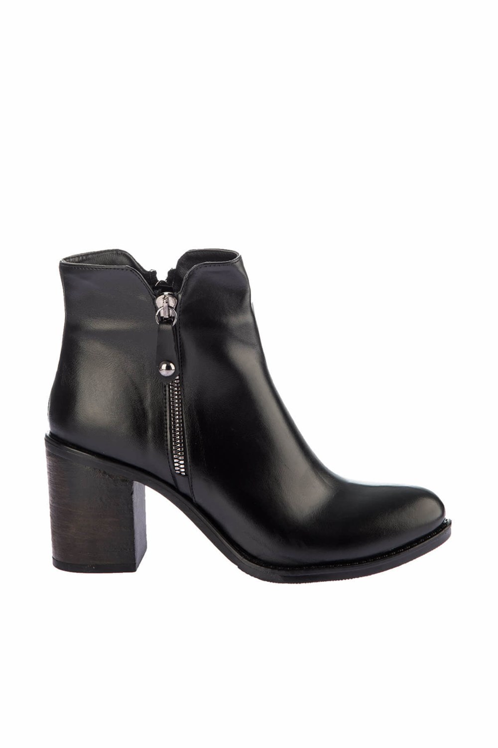 Fox Shoes Siyah Suni Deri Kadın Bot E367050809