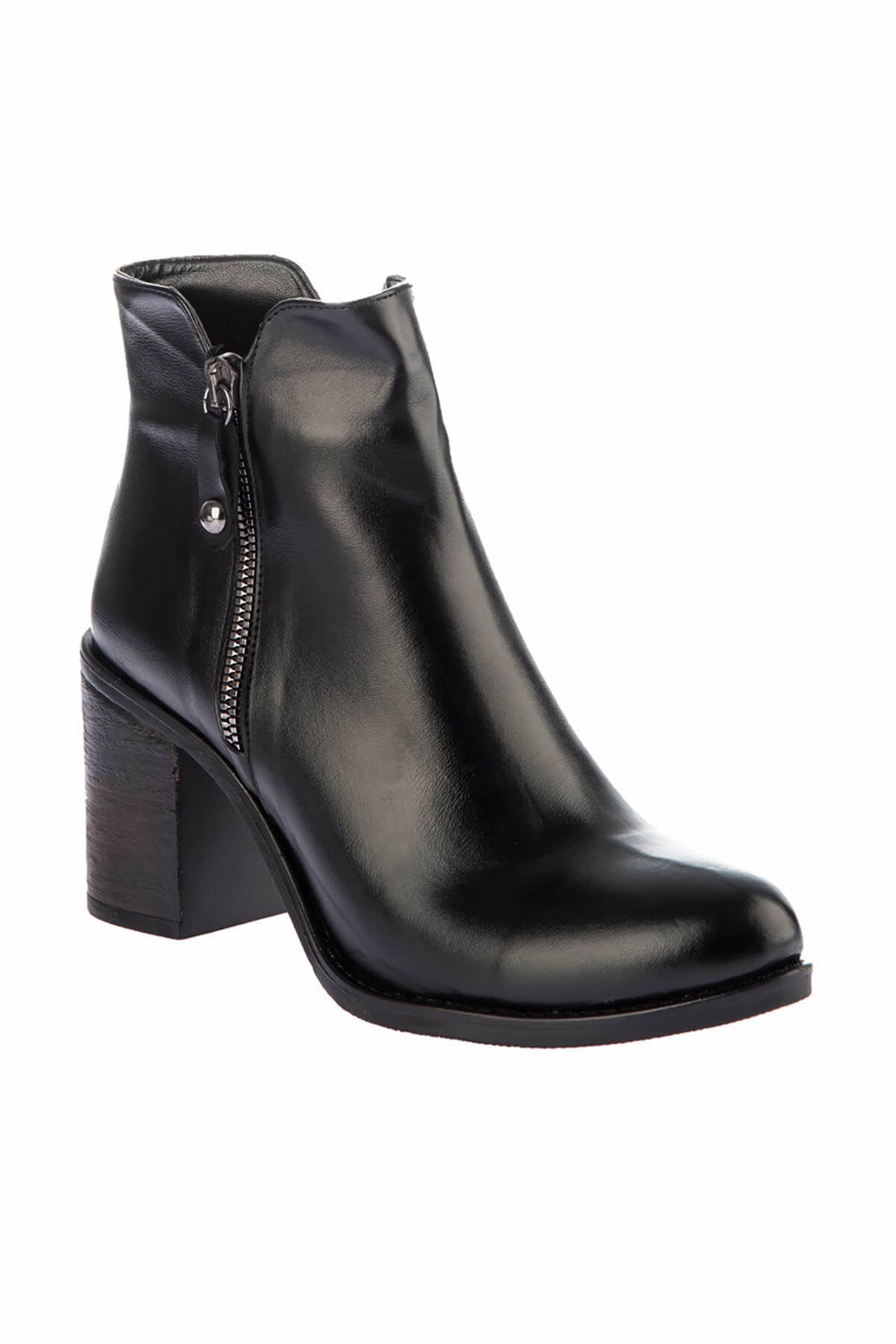 Fox Shoes Siyah Suni Deri Kadın Bot E367050809
