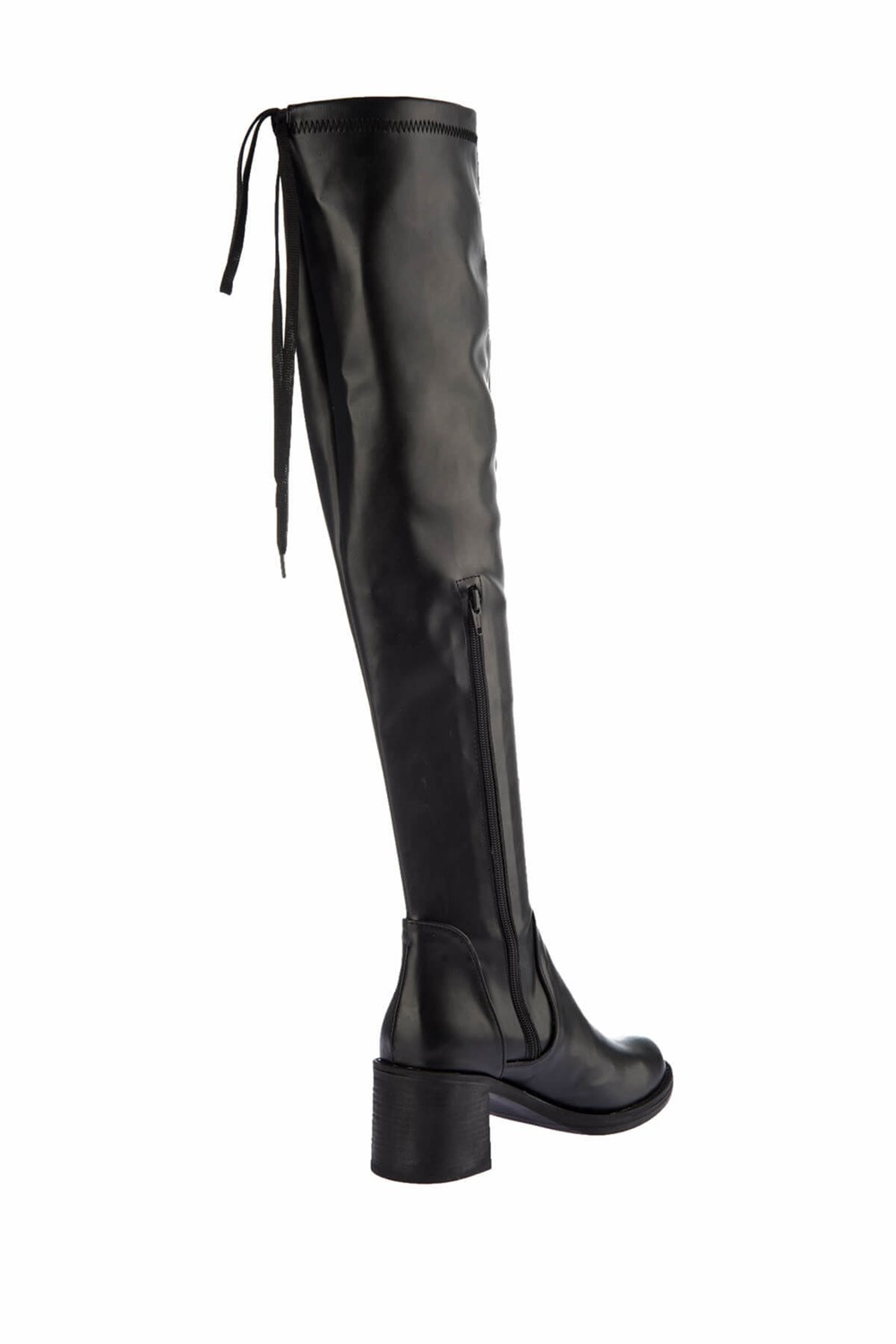 Fox Shoes Siyah Suni Deri Kadın Çizme E860299909