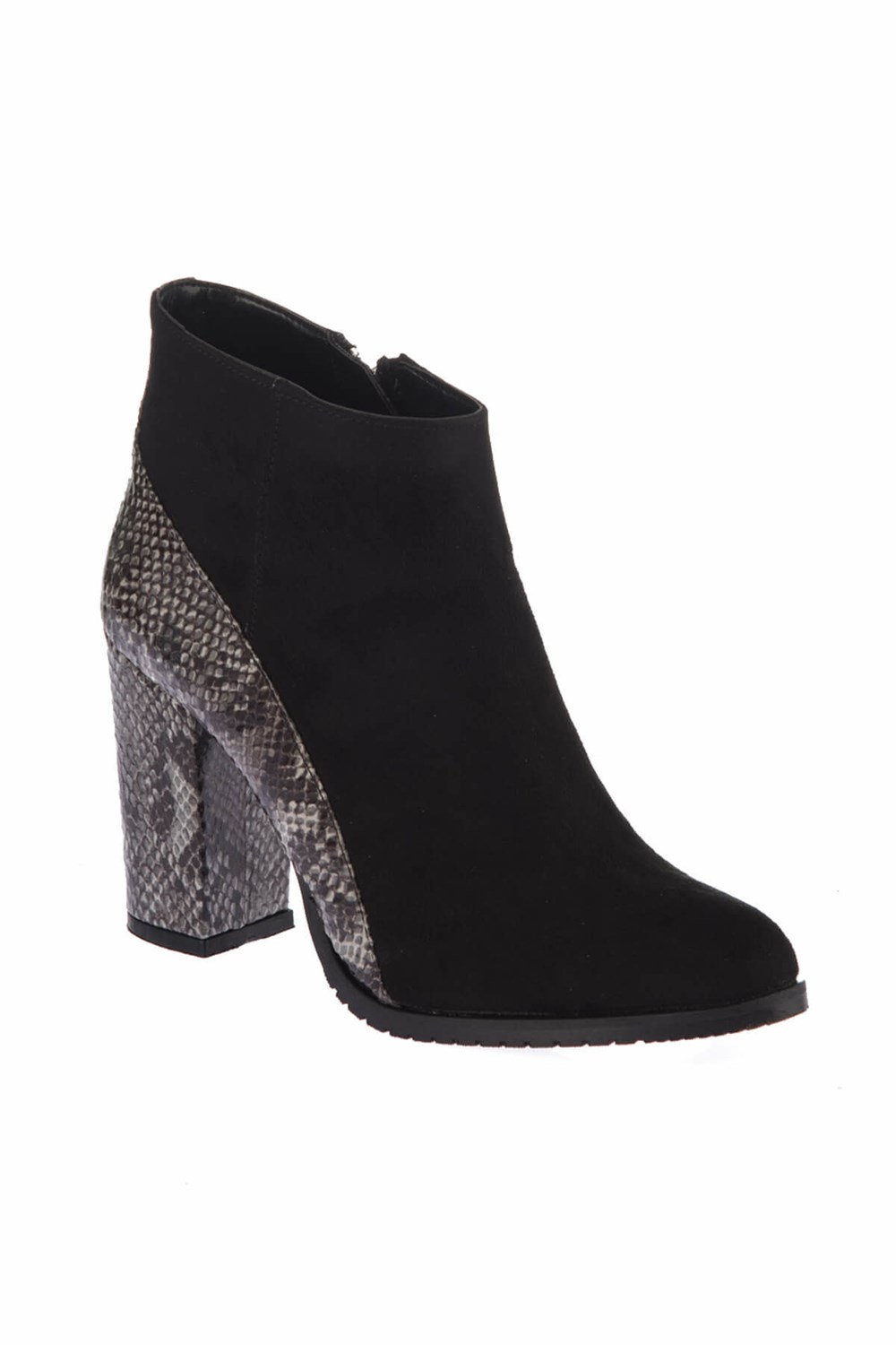Fox Shoes Siyah Yılan Kadın Bot E654500202