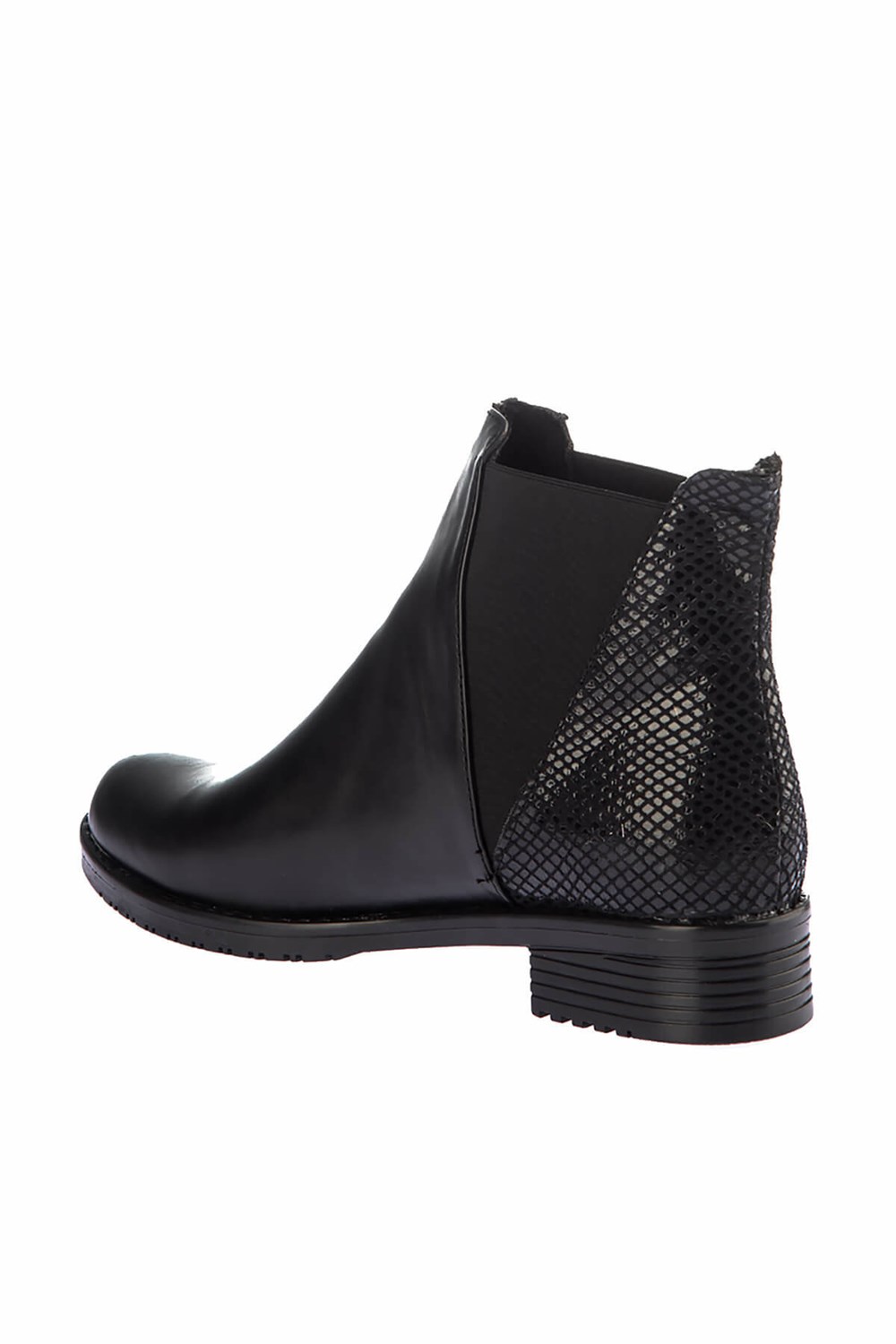 Fox Shoes Siyah Yılan Kadın Bot E726503009