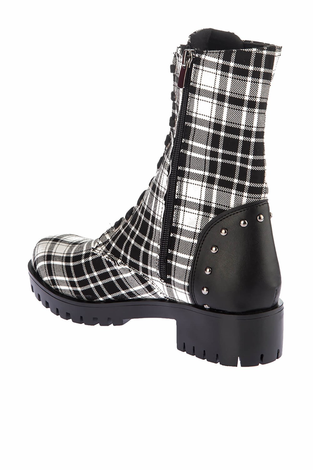 Fox Shoes Siyah/Beyaz Kadın Bot E270355127