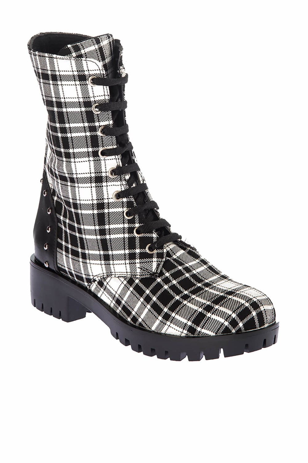 Fox Shoes Siyah/Beyaz Kadın Bot E270355127