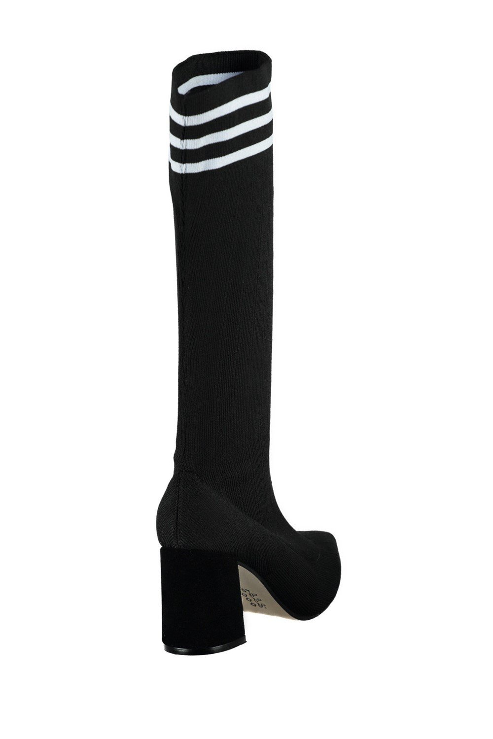 Fox Shoes Siyah/Beyaz Kadın Çizme C372539004