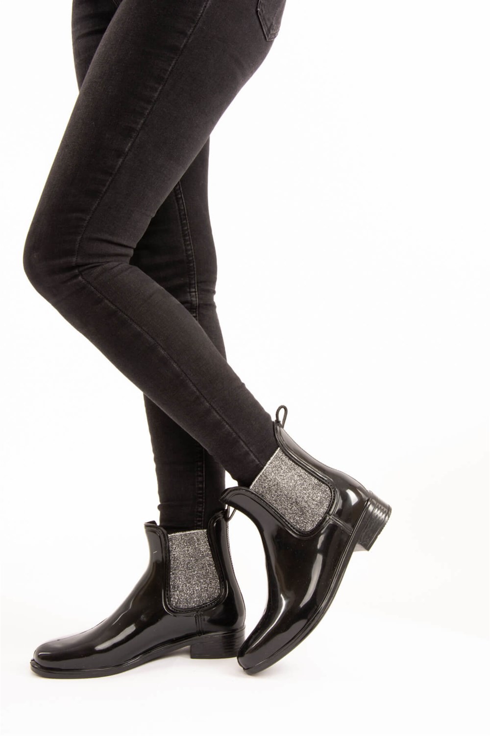 Fox Shoes Siyah/Gümüş Bot E702246108