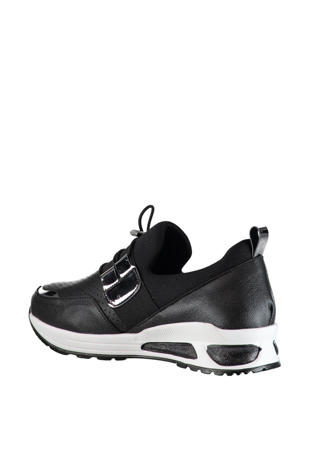 Fox Shoes Siyah/Platin Kadın Sneakers D367000609