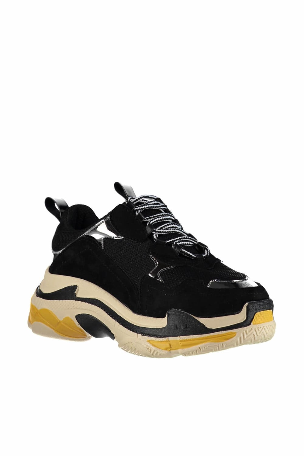 Fox Shoes Siyah/Platin Kadın Sneakers D592410102