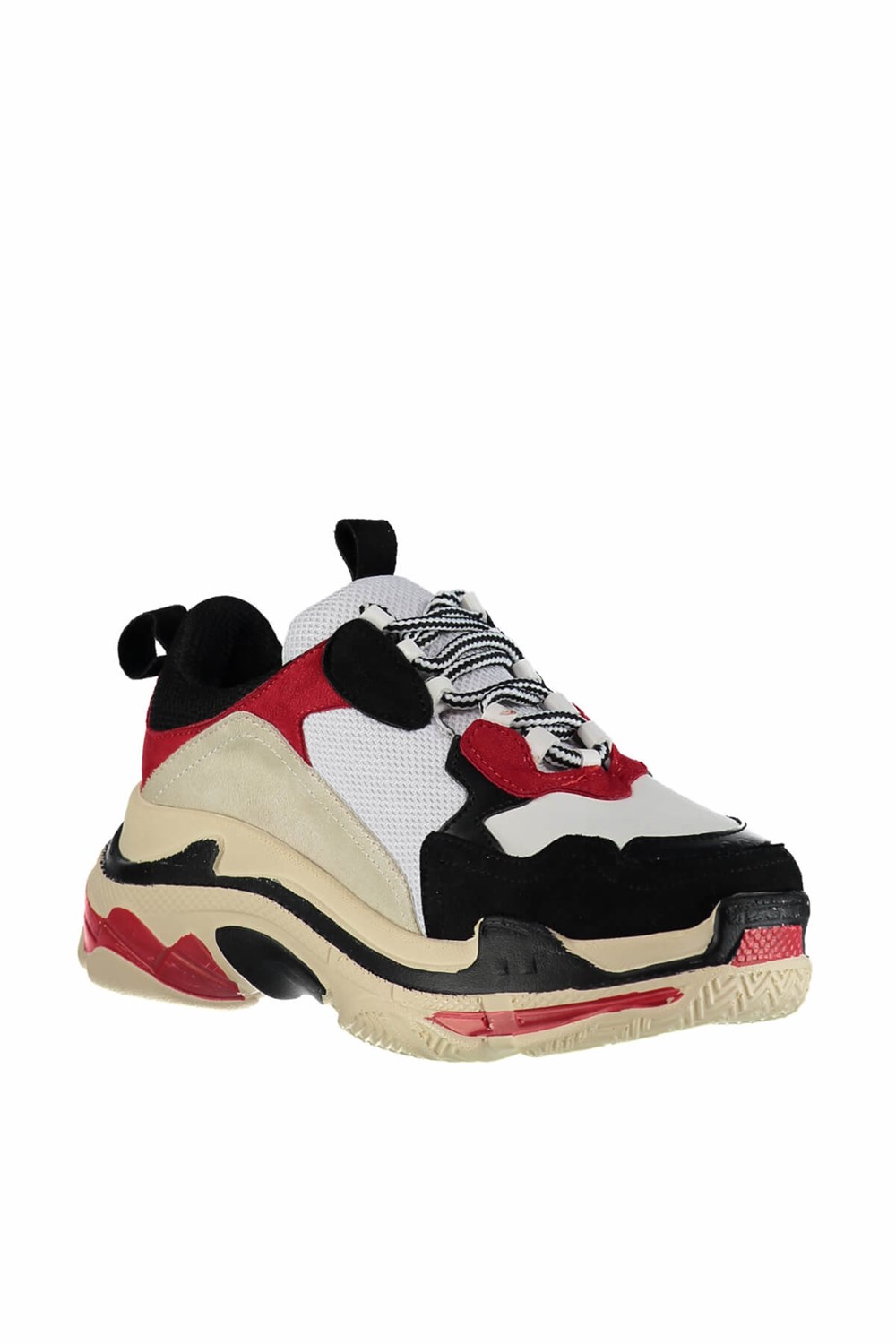 Fox Shoes Siyah/Siyah/Beyaz Kadın Sneakers D592410102