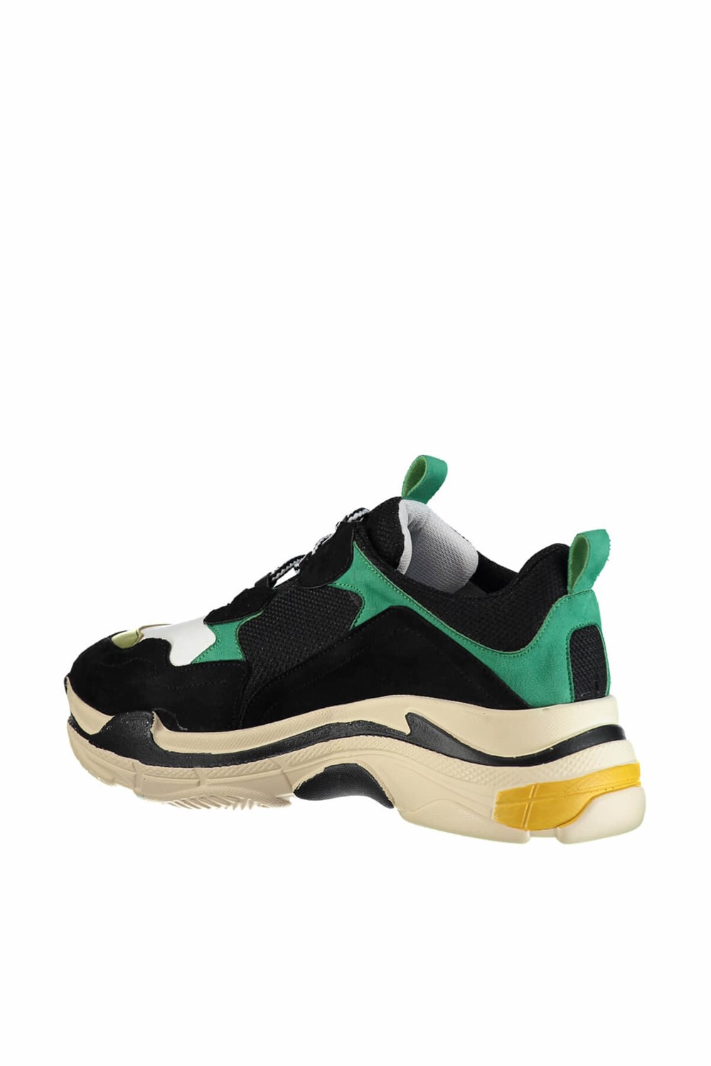 Fox Shoes Siyah/Yeşil/Beyaz Kadın Sneakers D592410102