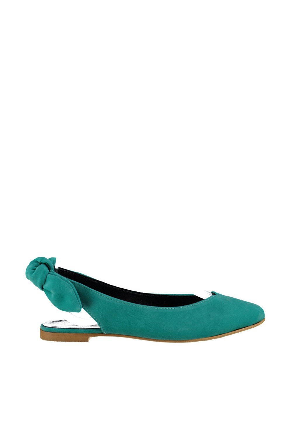 Fox Shoes Su Yeşili Kadın Babet D726495302
