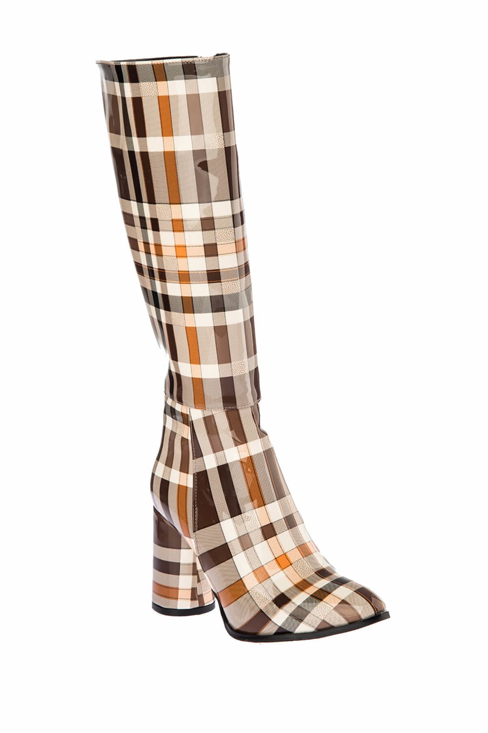 Fox Shoes Taba Ekose Kadın Çizme E758884508