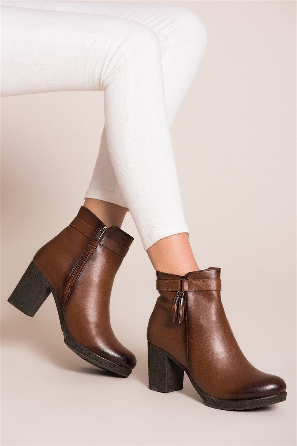 Fox Shoes Taba Kadın Bot C386030509
