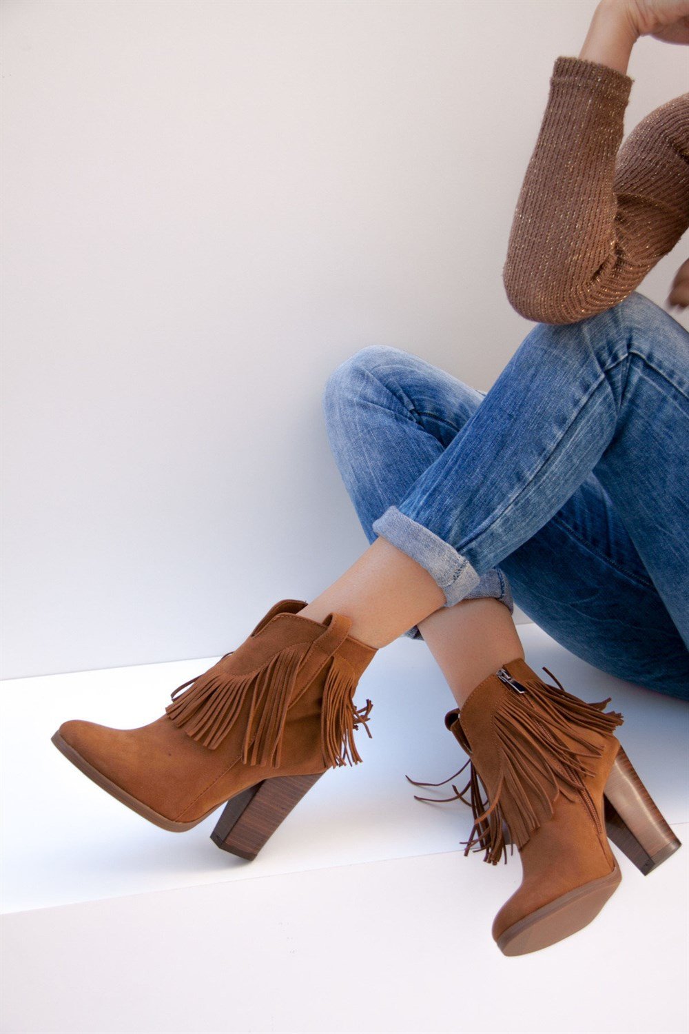 Fox Shoes Taba Kadın Bot C610040002