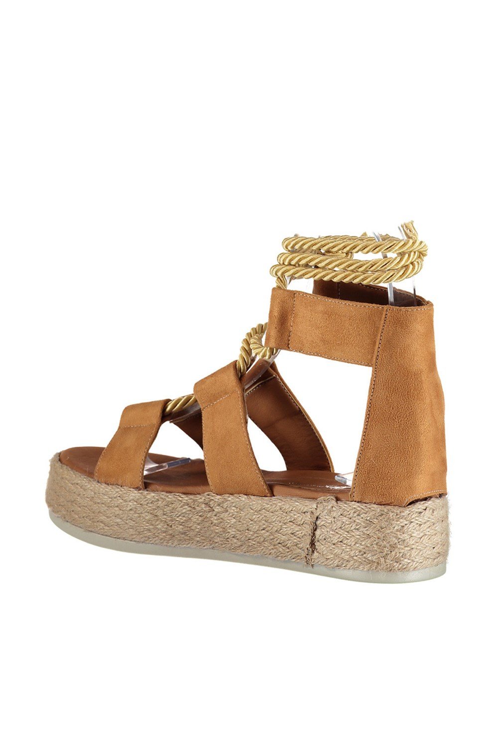 Fox Shoes Taba Kadın Dolgu Topuklu Ayakkabı D432600102