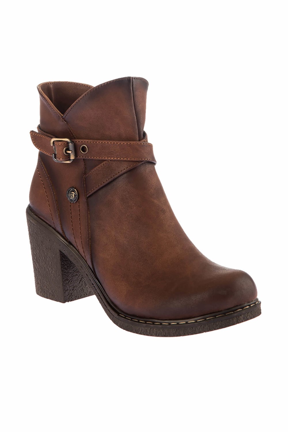 Fox Shoes Taba Suni Deri Kadın Bot A674150709