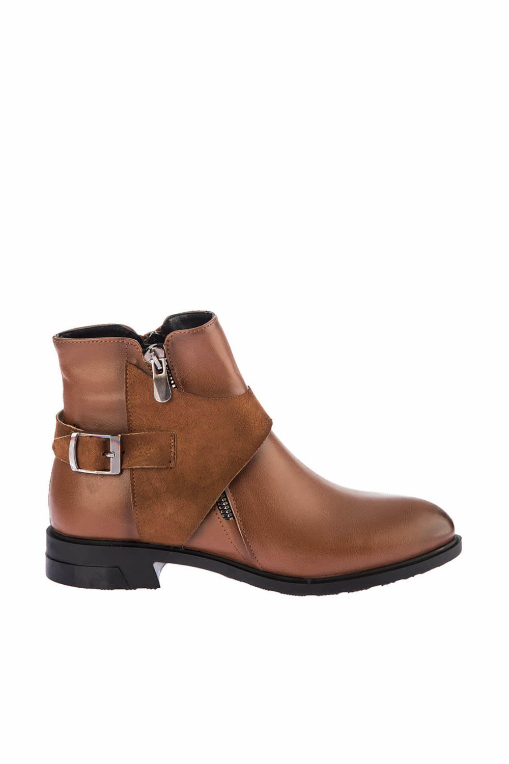 Fox Shoes Taba Suni Deri Kadın Bot E367029909