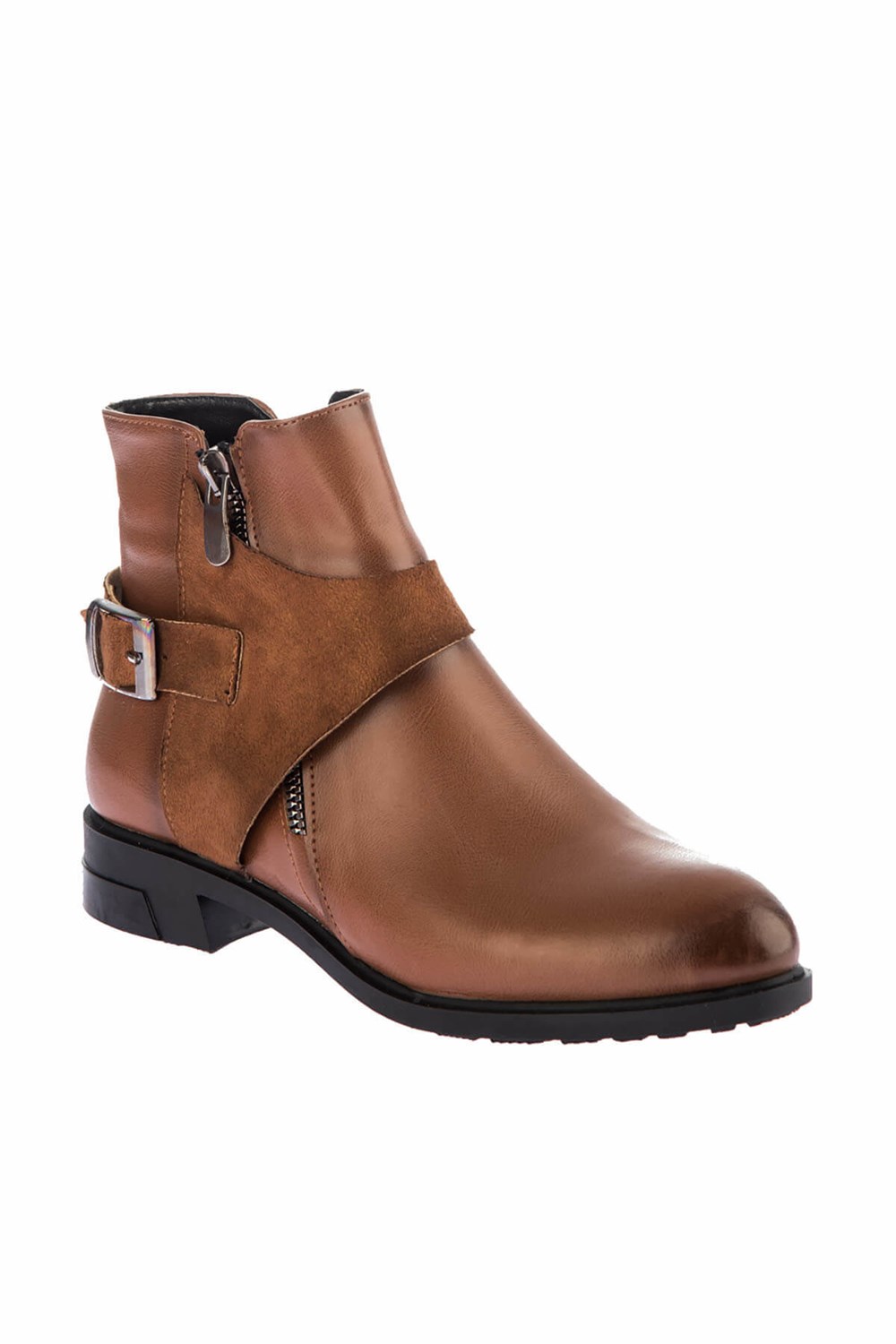 Fox Shoes Taba Suni Deri Kadın Bot E367029909