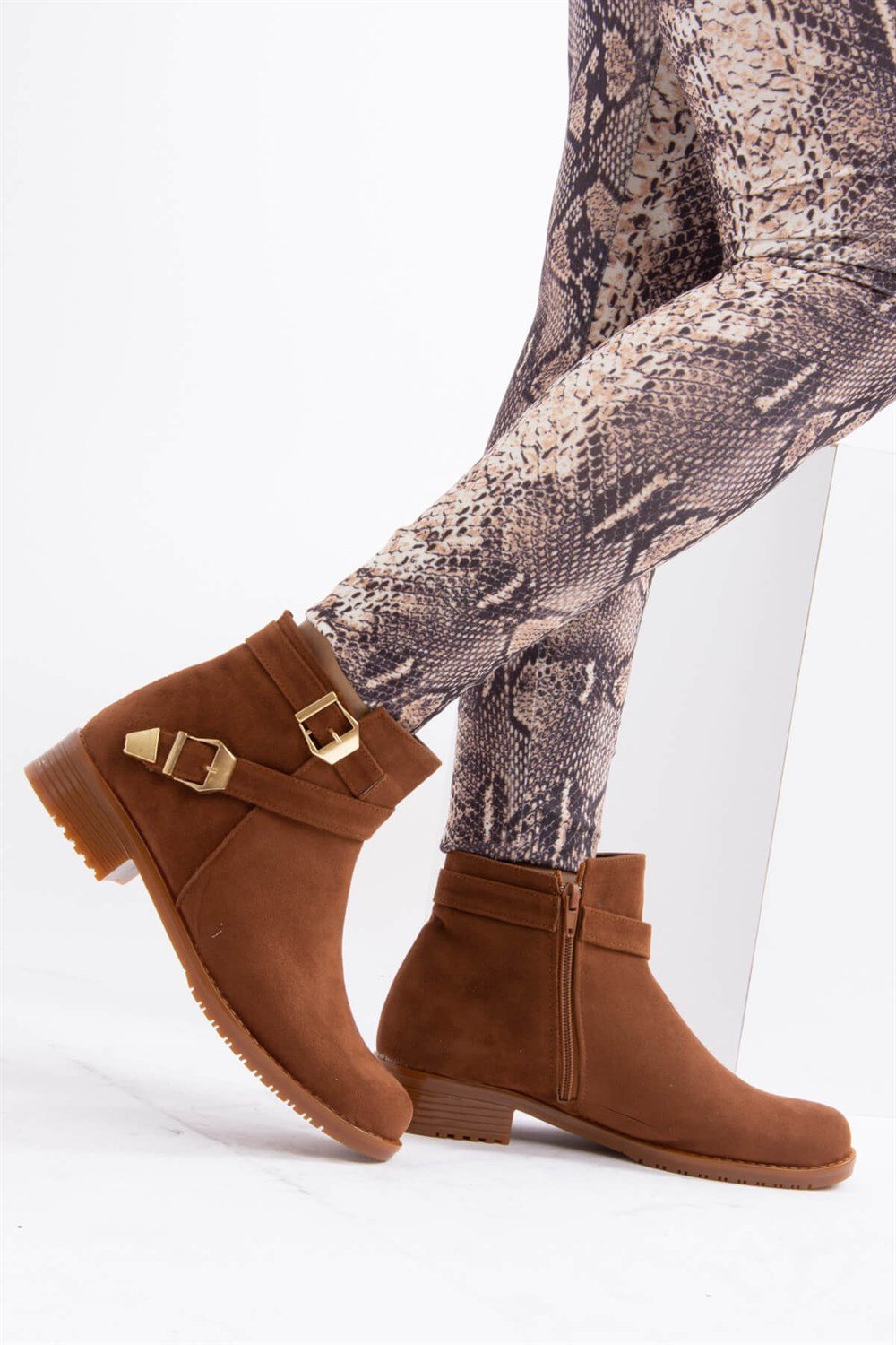 Fox Shoes Taba/Altın Kadın Bot A726193402