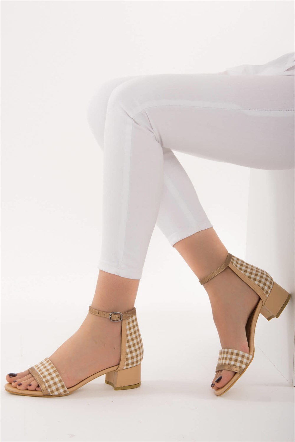 Fox Shoes Ten/Bej Kadın Topuklu Ayakkabı D758282409