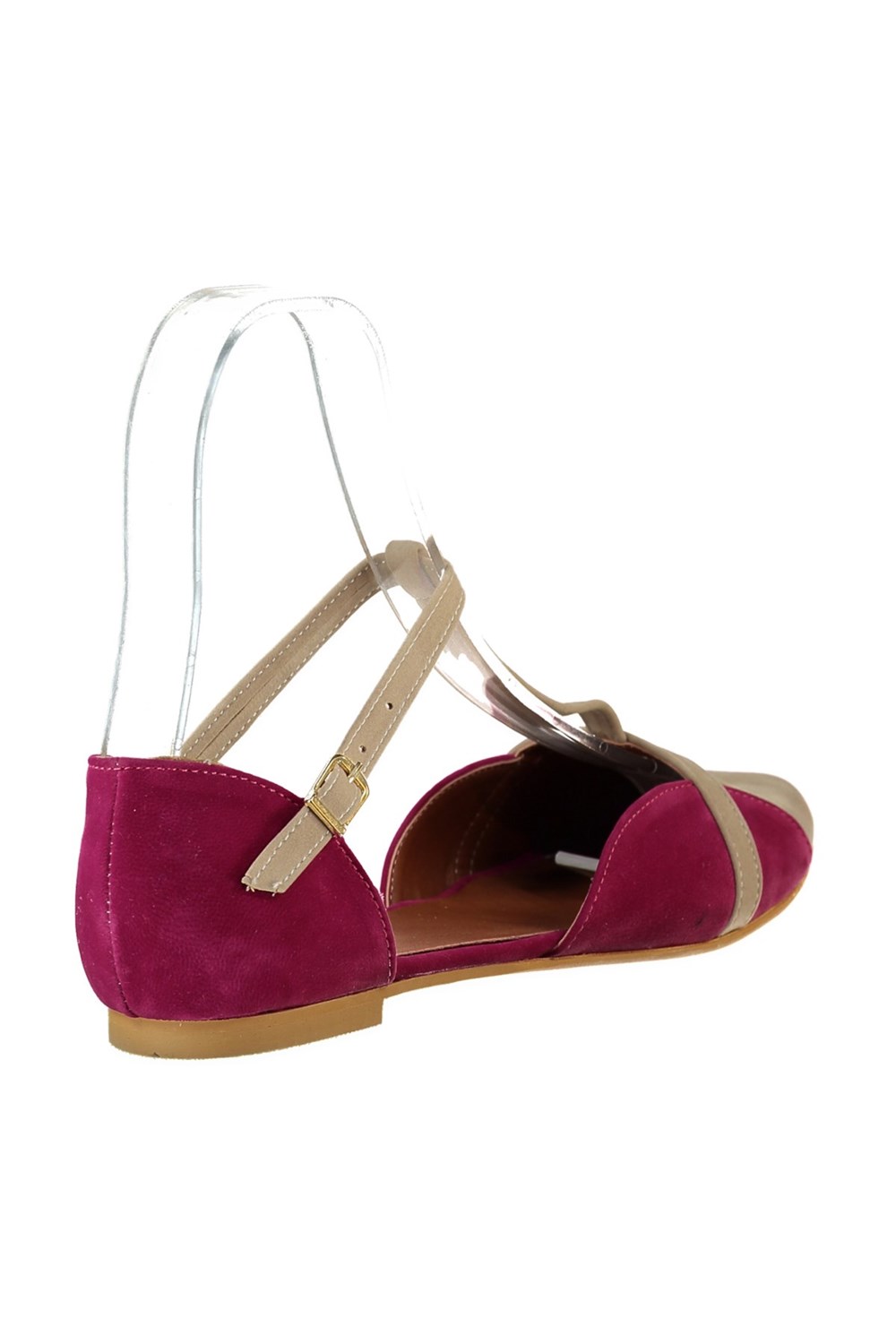 Fox Shoes Ten/Fuşya Kadın Babet B726881802