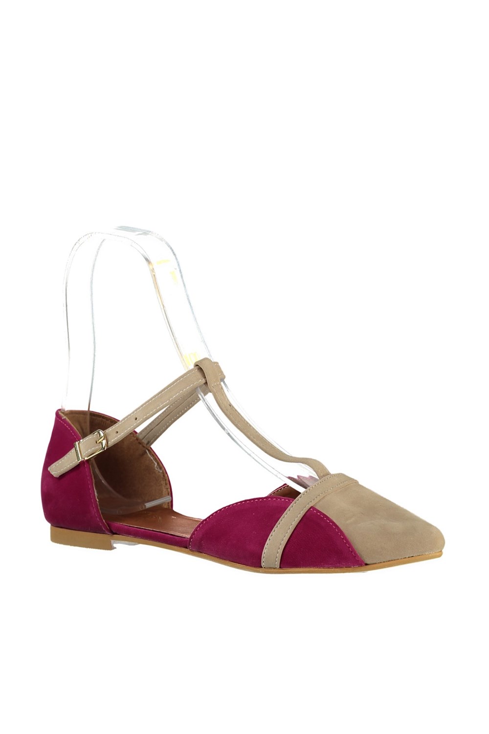 Fox Shoes Ten/Fuşya Kadın Babet B726881802