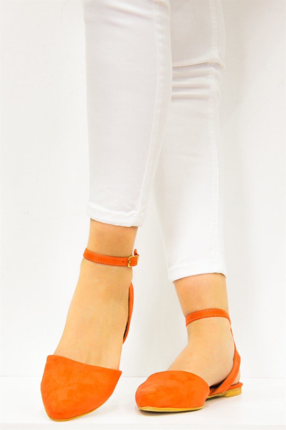 Fox Shoes Turuncu Kadın Babet D726226202