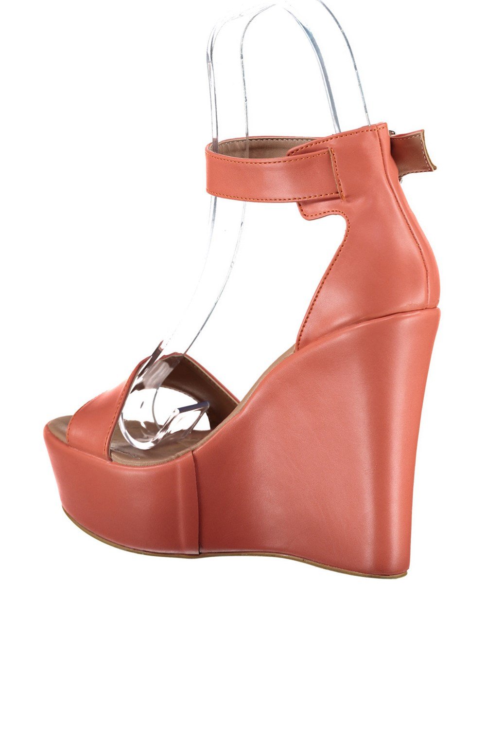 Fox Shoes Turuncu Kadın Dolgu Topuklu Ayakkabı 9459608109