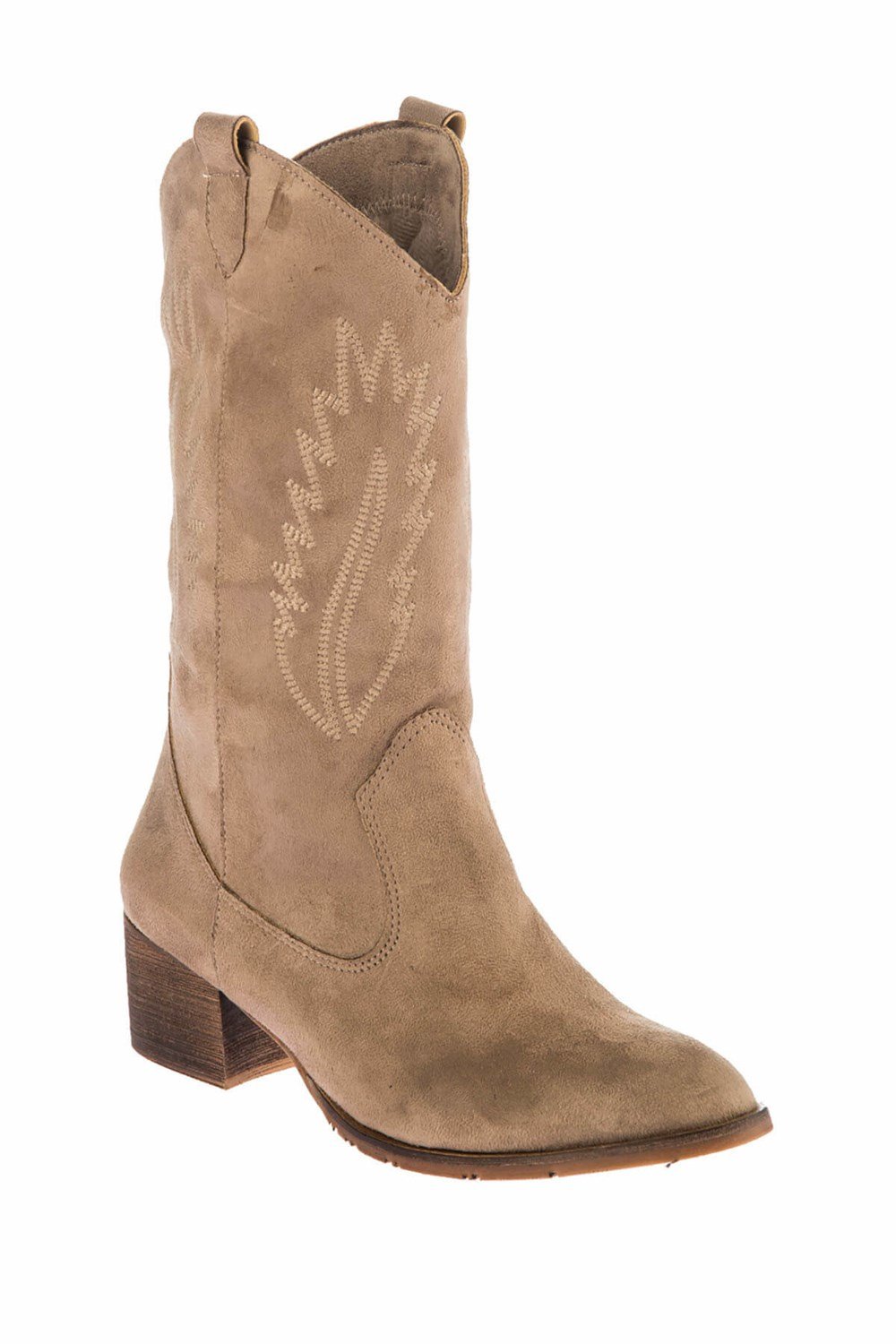 Fox Shoes Vizon Süet Kadın Bot E267730002