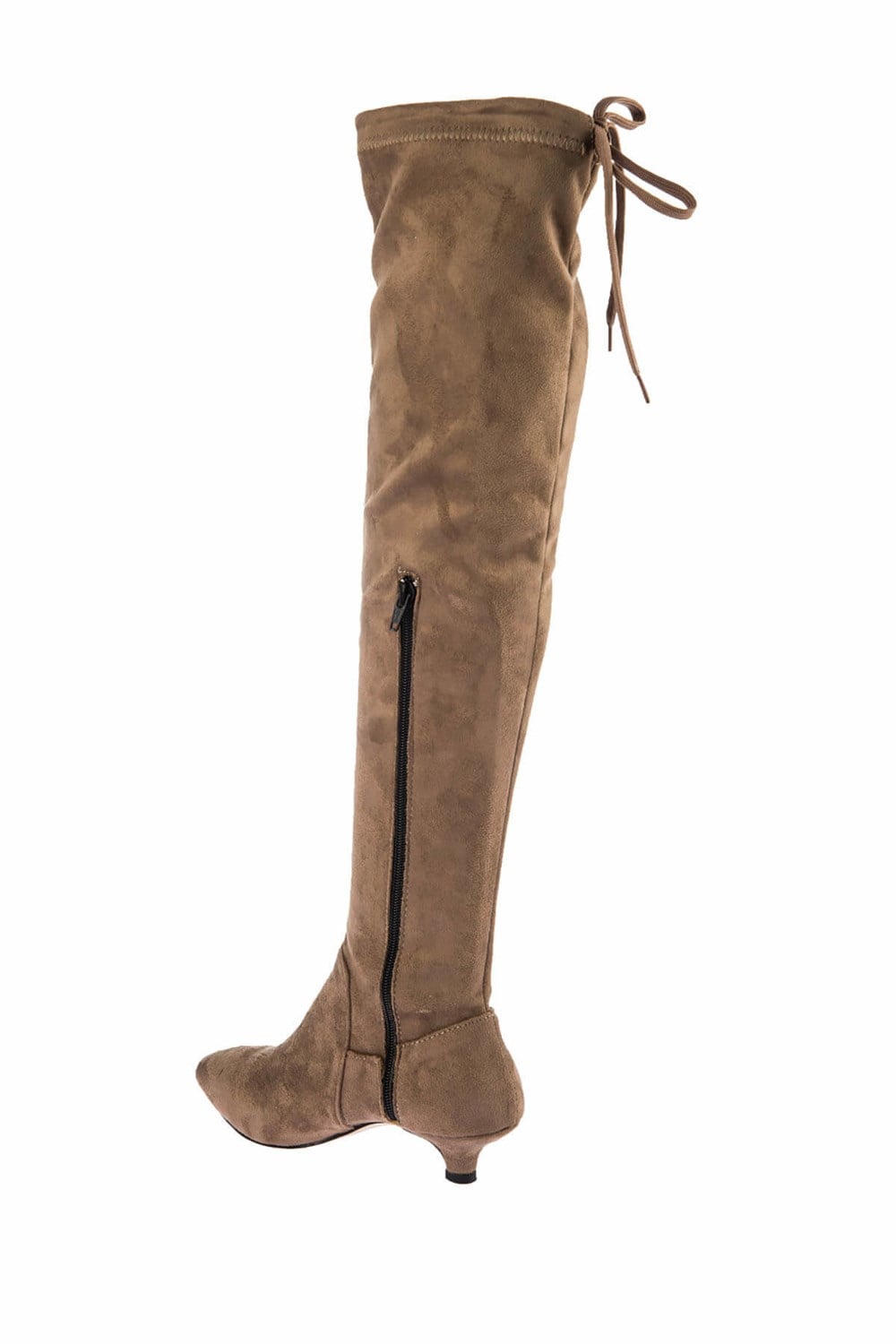 Fox Shoes Vizon Süet Kadın Çizme E860001402
