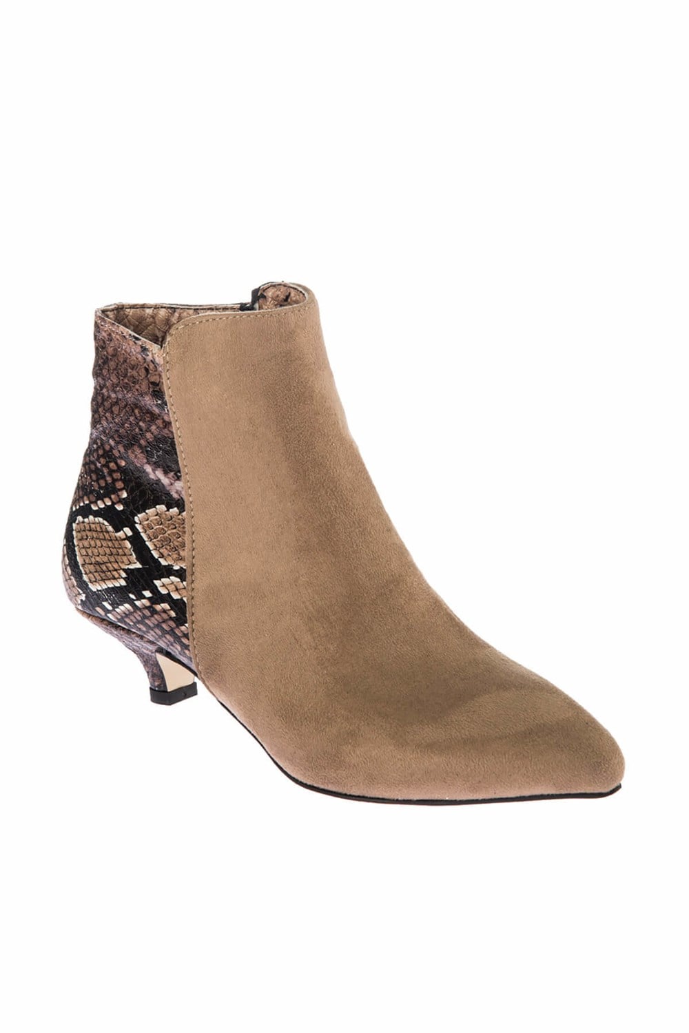 Fox Shoes Vizon Yılan Kadın Bot E860001002