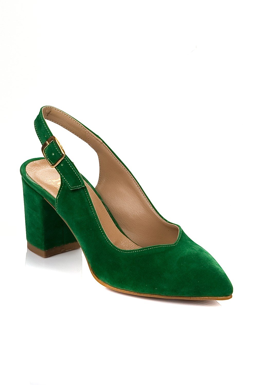 Fox Shoes Yeşil Kadın Topuklu Ayakkabı B922922002