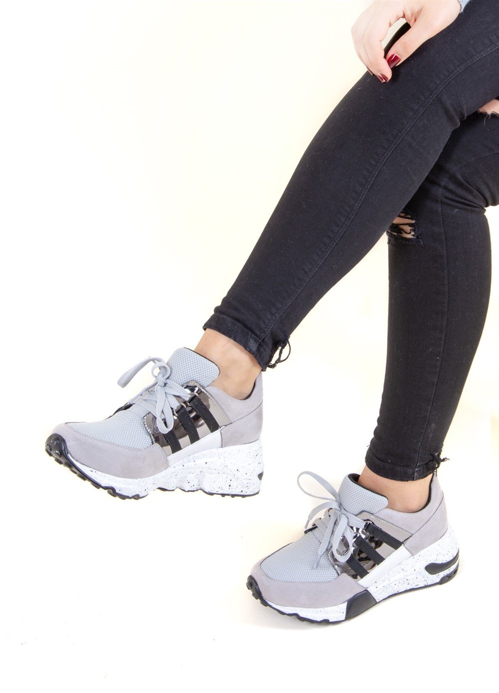 Gri Kadın Sneakers F588101102