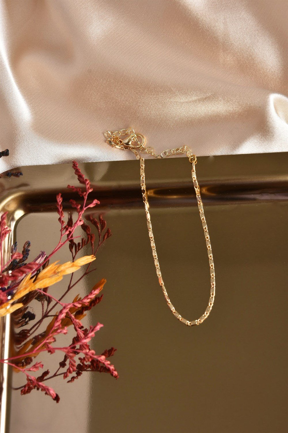 İnce Altın Zincir Halhal KA021116