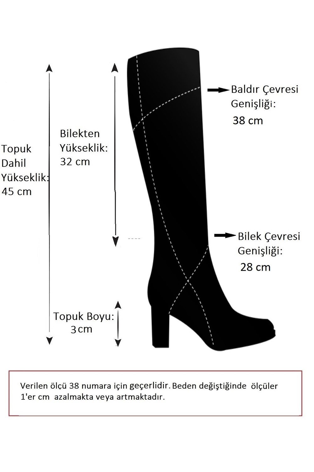 Kahverengi Kadın Çizme J654065609