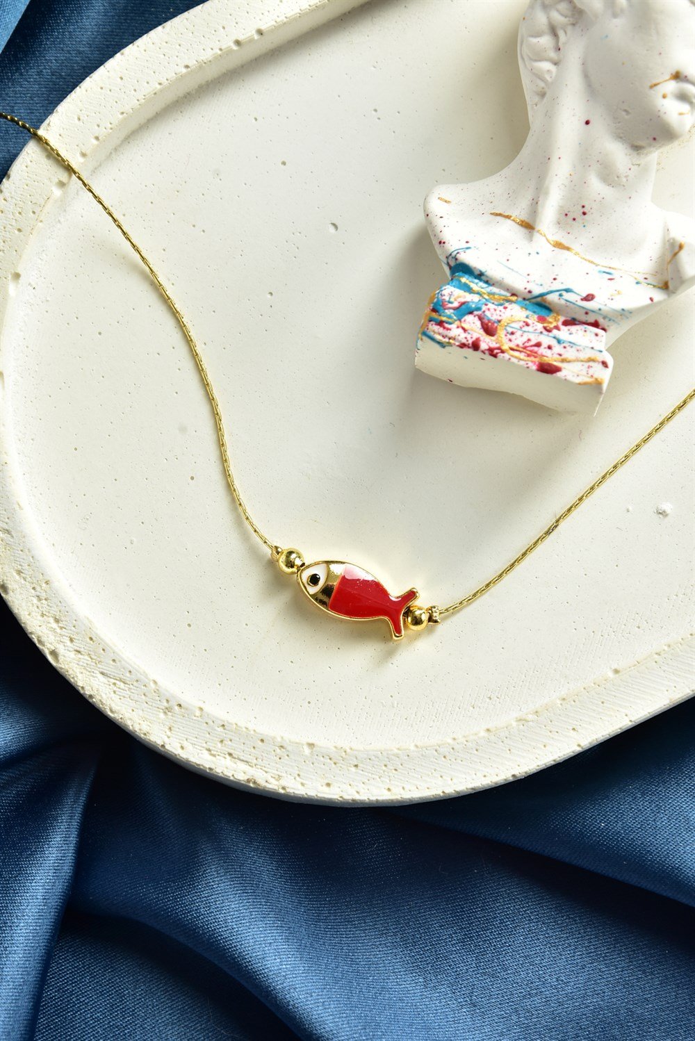 Kırmızı Balık Uçlu Gold  Halhal KA011203