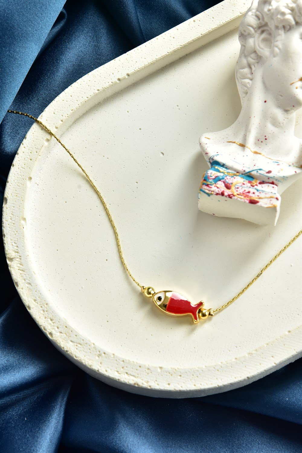 Kırmızı Balık Uçlu Gold  Halhal KA011203