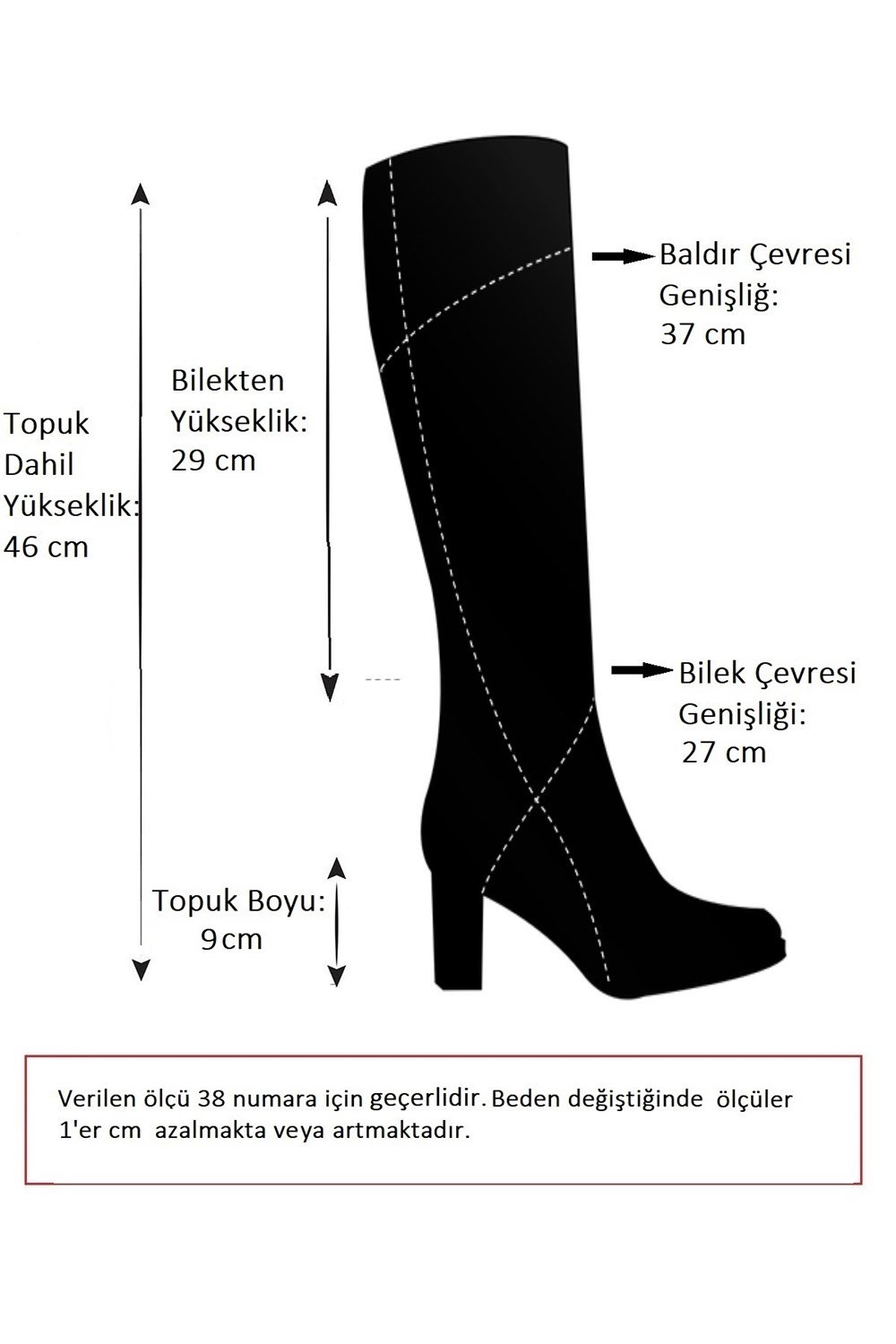 Kırmızı Kadın Çizme C654088502